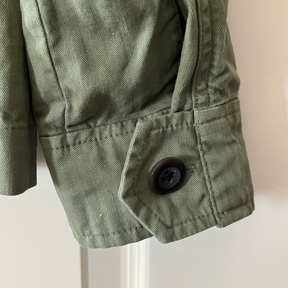 GAP Olive Green Cotton Women's Long Sleeve Jacket Size Medium - Picture 3 of 16